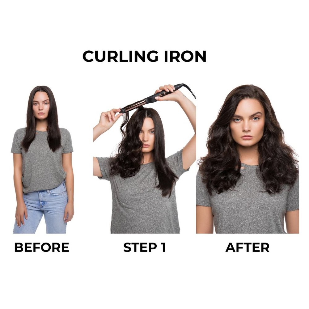 NEW n:p beautiful curling iron Black & Rose Gold - Picture 8 of 8